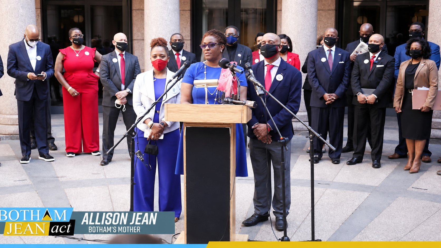 Bo's Law — Allison Jean at podium